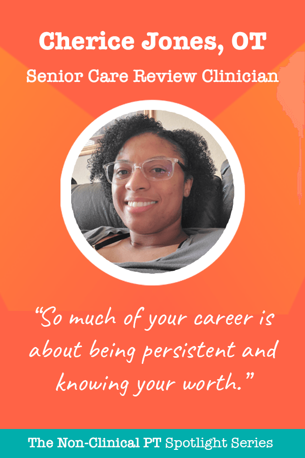 Cherice Jones Senior Care Review Clinician Quote