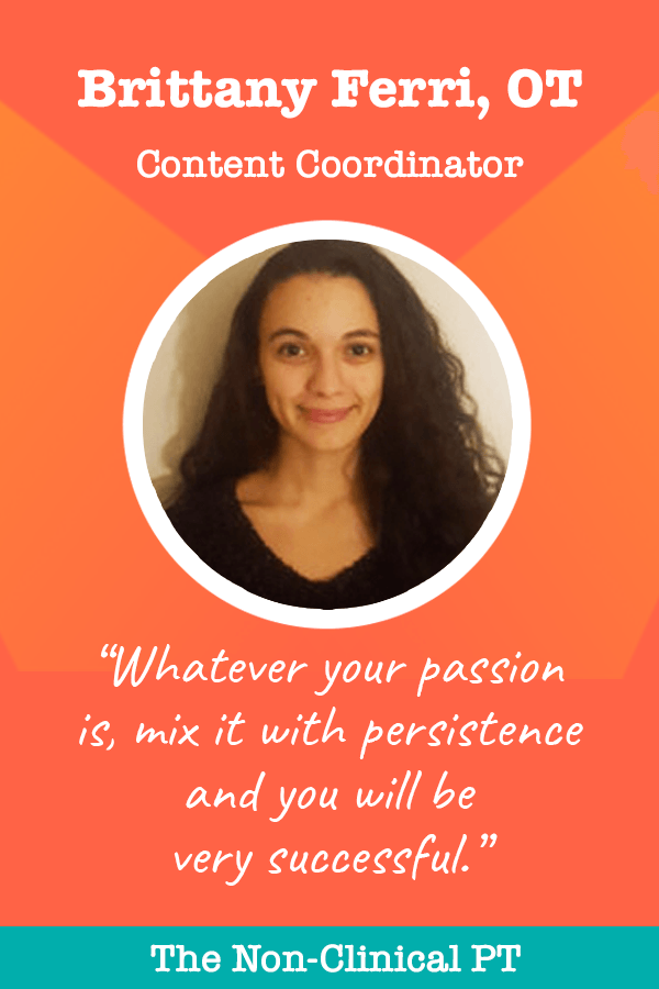 Brittany Ferri Quote about being a content coordinator