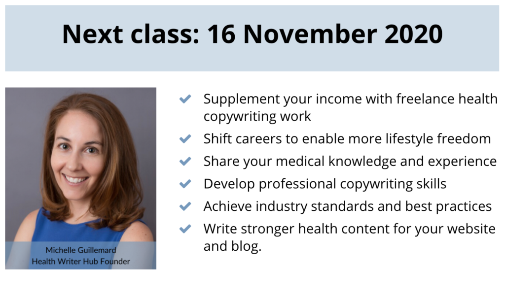 Principles of Health and Medical Copywriting Discount 10% Next Course