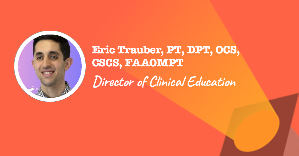 Director Of Clinical Education Eric Trauber The Non Clinical PT