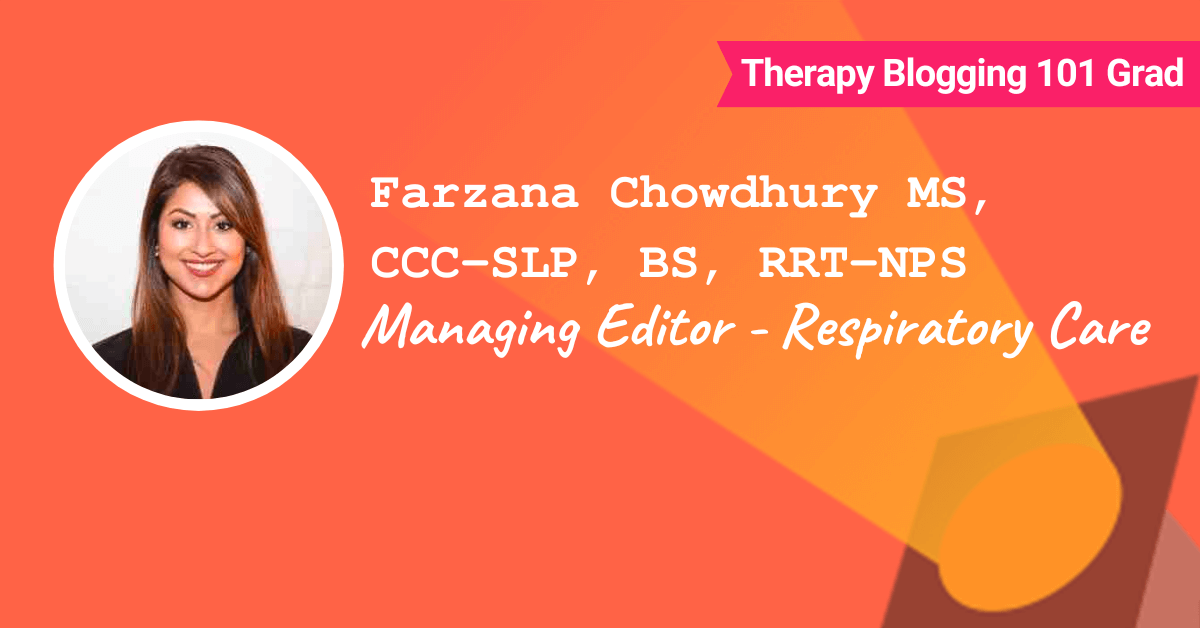 respiratory care managing editor at continued.com farzana chowdhury