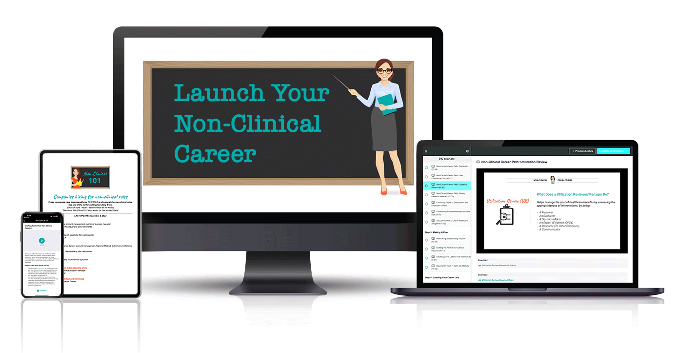 Non-Clinical 101 on various screens