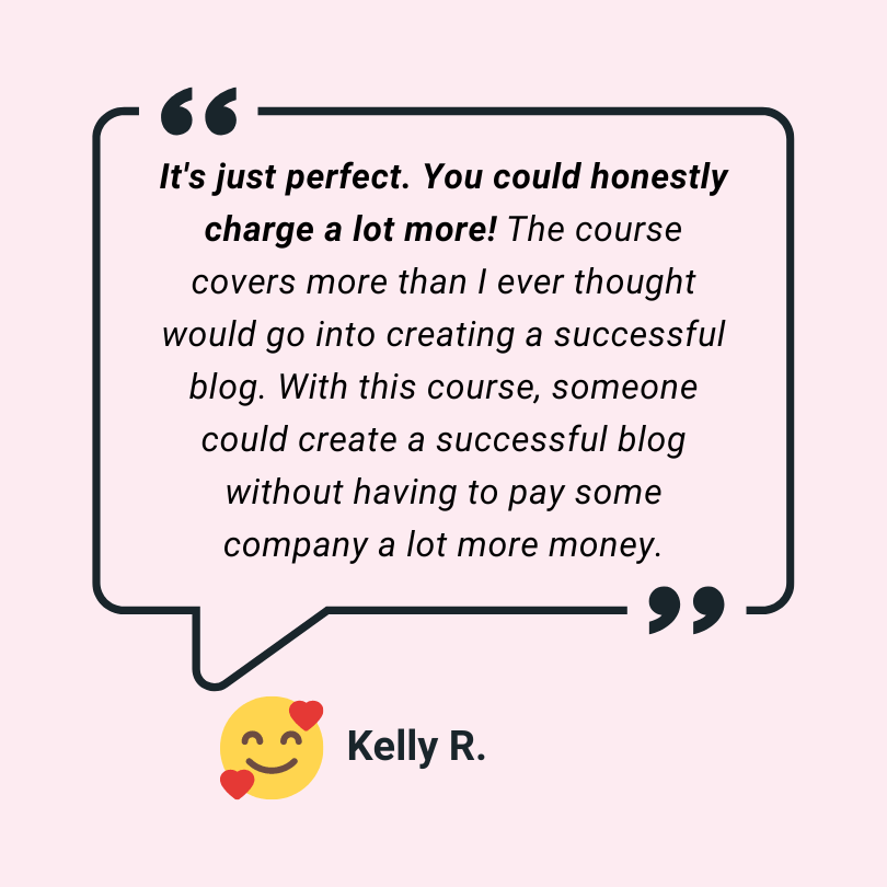 Kelly R. testimonial