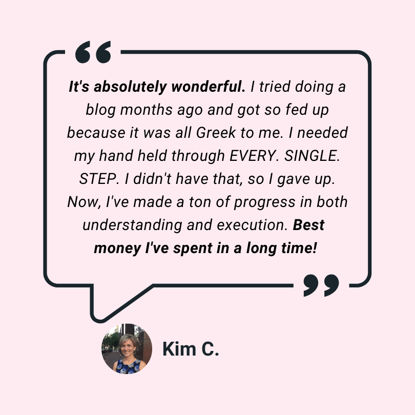 Kim C. testimonial