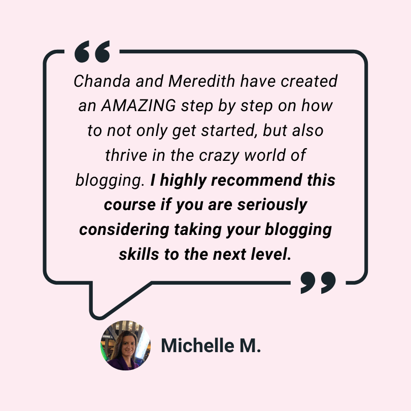 Michelle M. testimonial