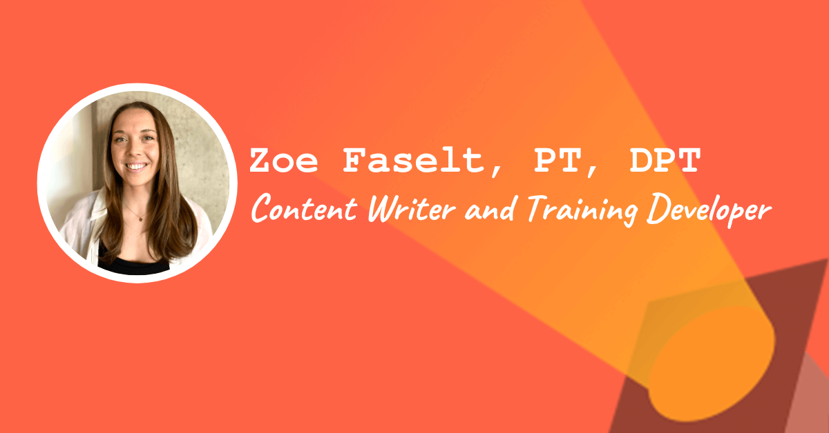 Content Writer and Training Developer — Zoe Faselt