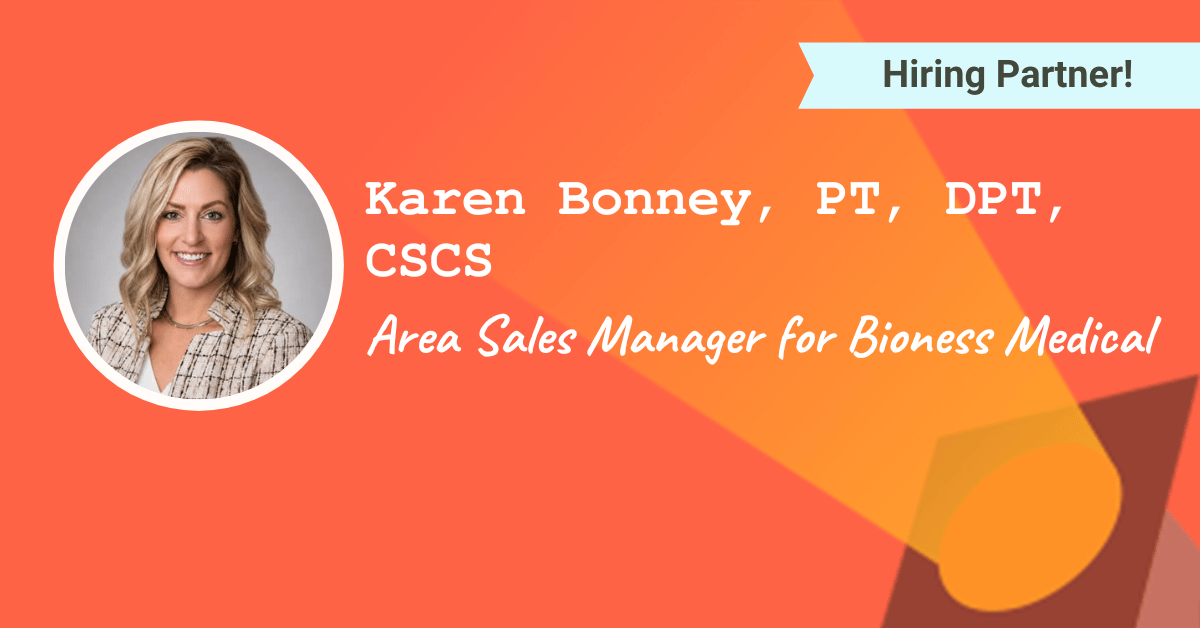 Karen Bonney, PT, DPT, CSCS, Area Sales Manager at Bioness Medical